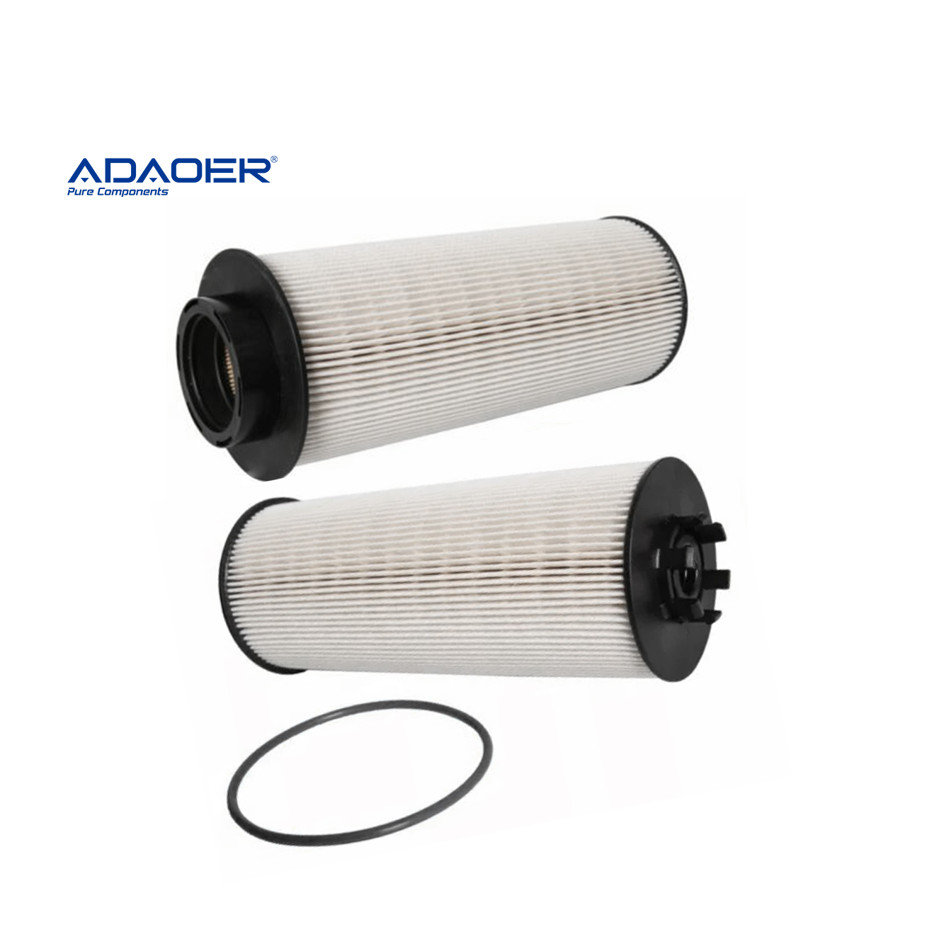 Fuel filter AD02110140 for DAF trucks, replacing OEM 1616361, 1643080 and 1699168. Cross references